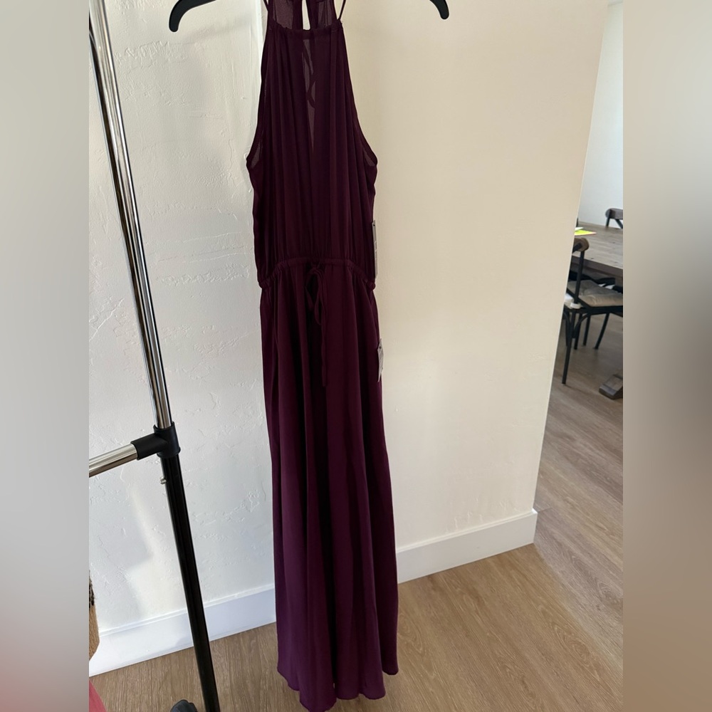 NWT Lulus Halter Neck Maxi Dress